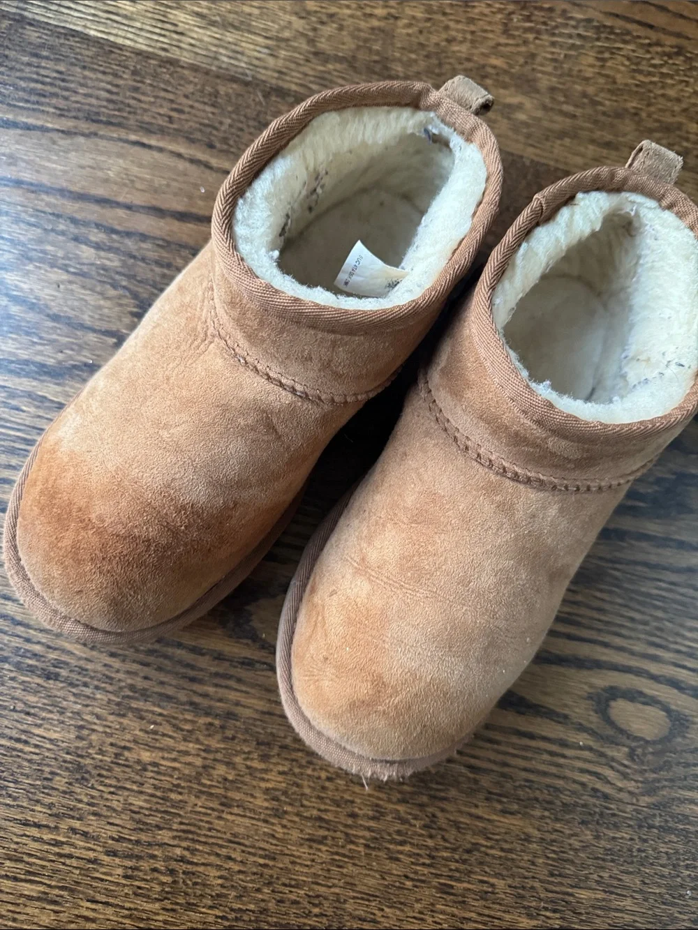 UGG Classic Mini Chestnut Brown Suede Shearling Boots Kids Boots